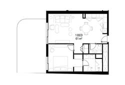 1 bedroom apartment